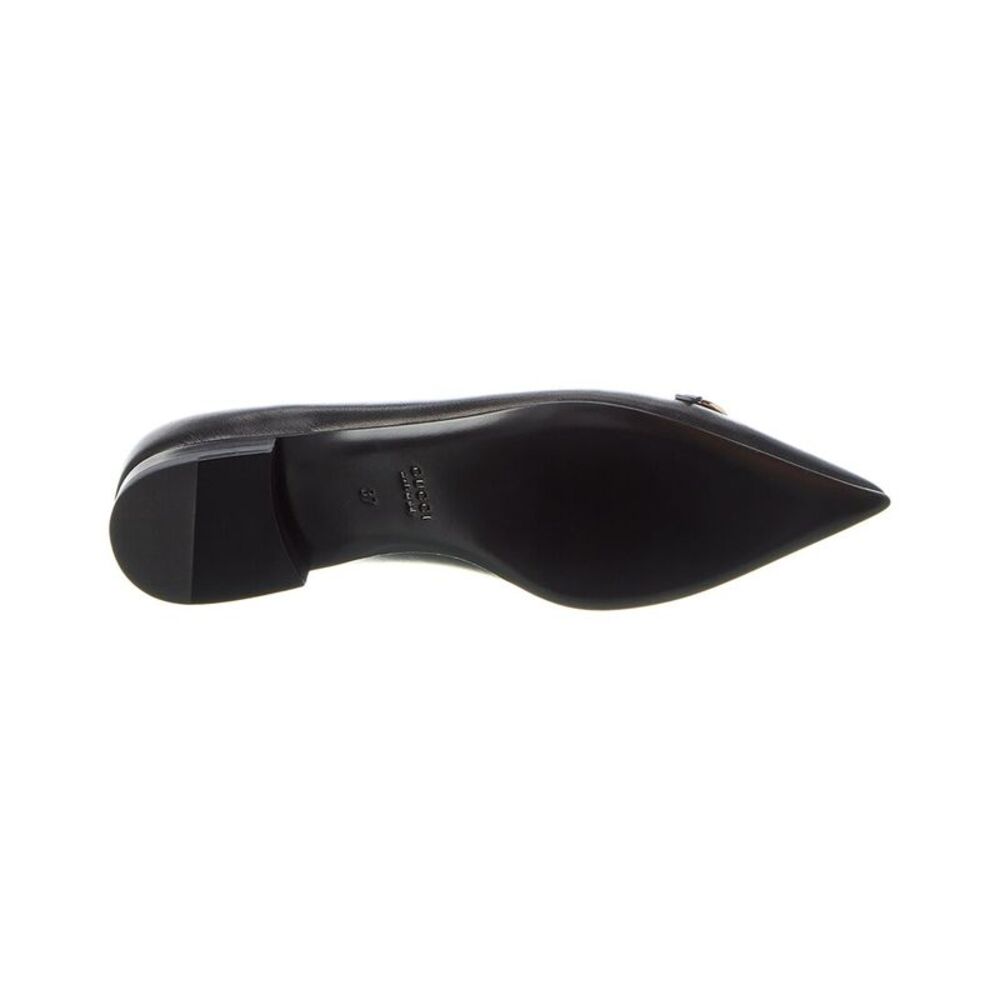 Gucci Horsebit Leather Ballerina Flat, Black - Picture 4 of 5
